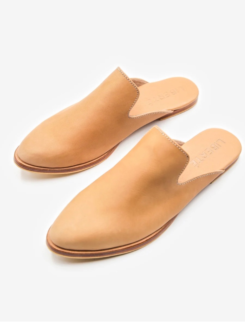 New with tags Liberte cream leather "The Modern" mules multiple sizes